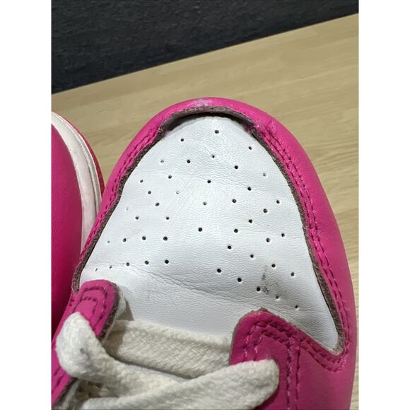 Nike Dunk Low Laser/Fuschia Sneakers Kids Size 1Y GS FB9108-102 (Read) - Picture 11 of 12